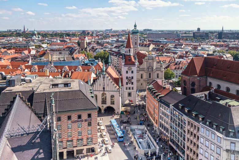 Vue panoramique de Munich