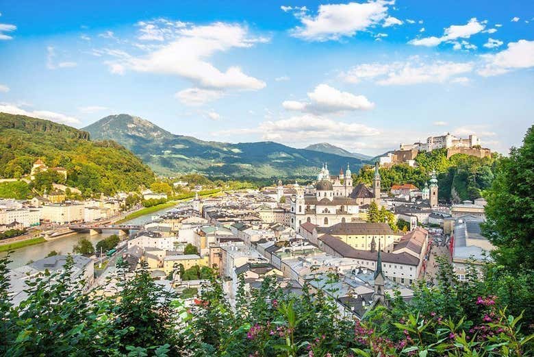 Vue panoramique sur Salzbourg 