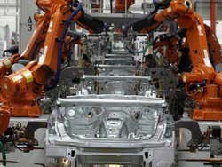 Usine de BMW, robots
